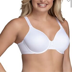 Vanity Fair Beauty Back Smoothing Full Figure Bra 42D Star White Underwire 76380